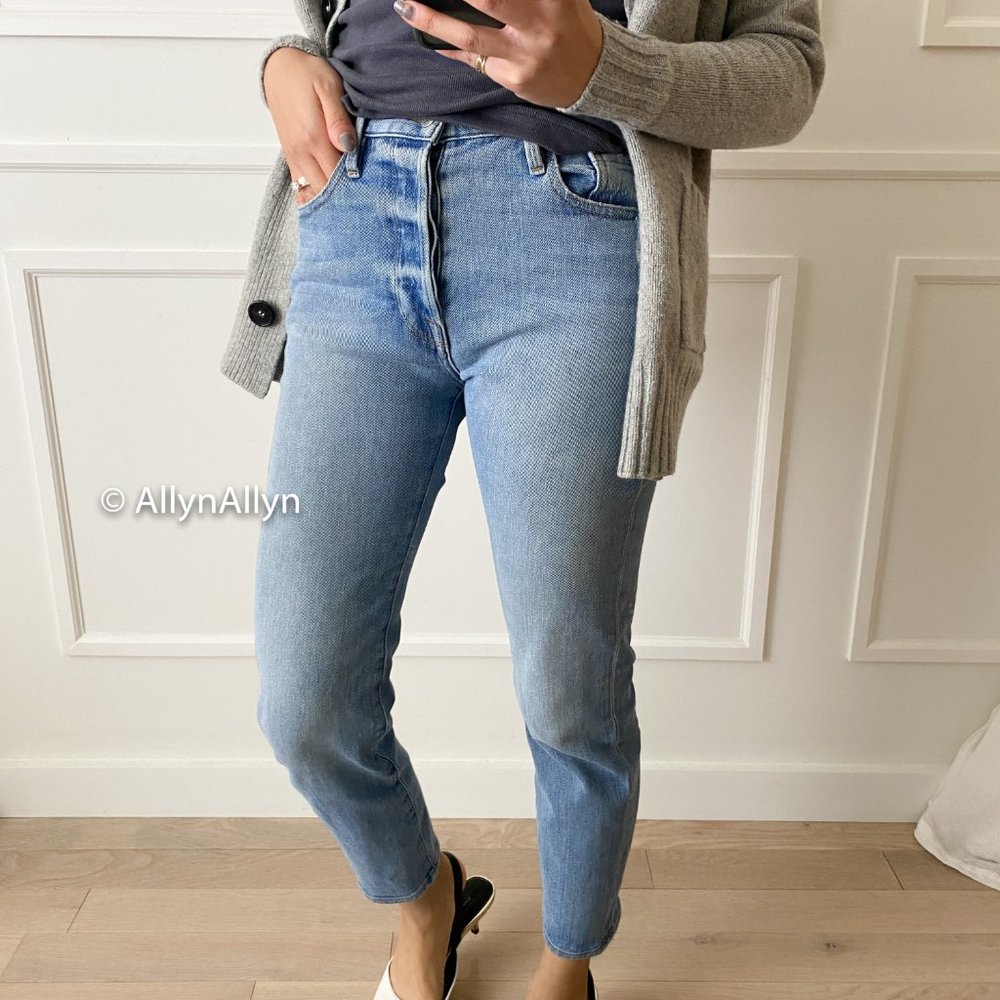 Frame Denim Light Blue Ankle Jeans